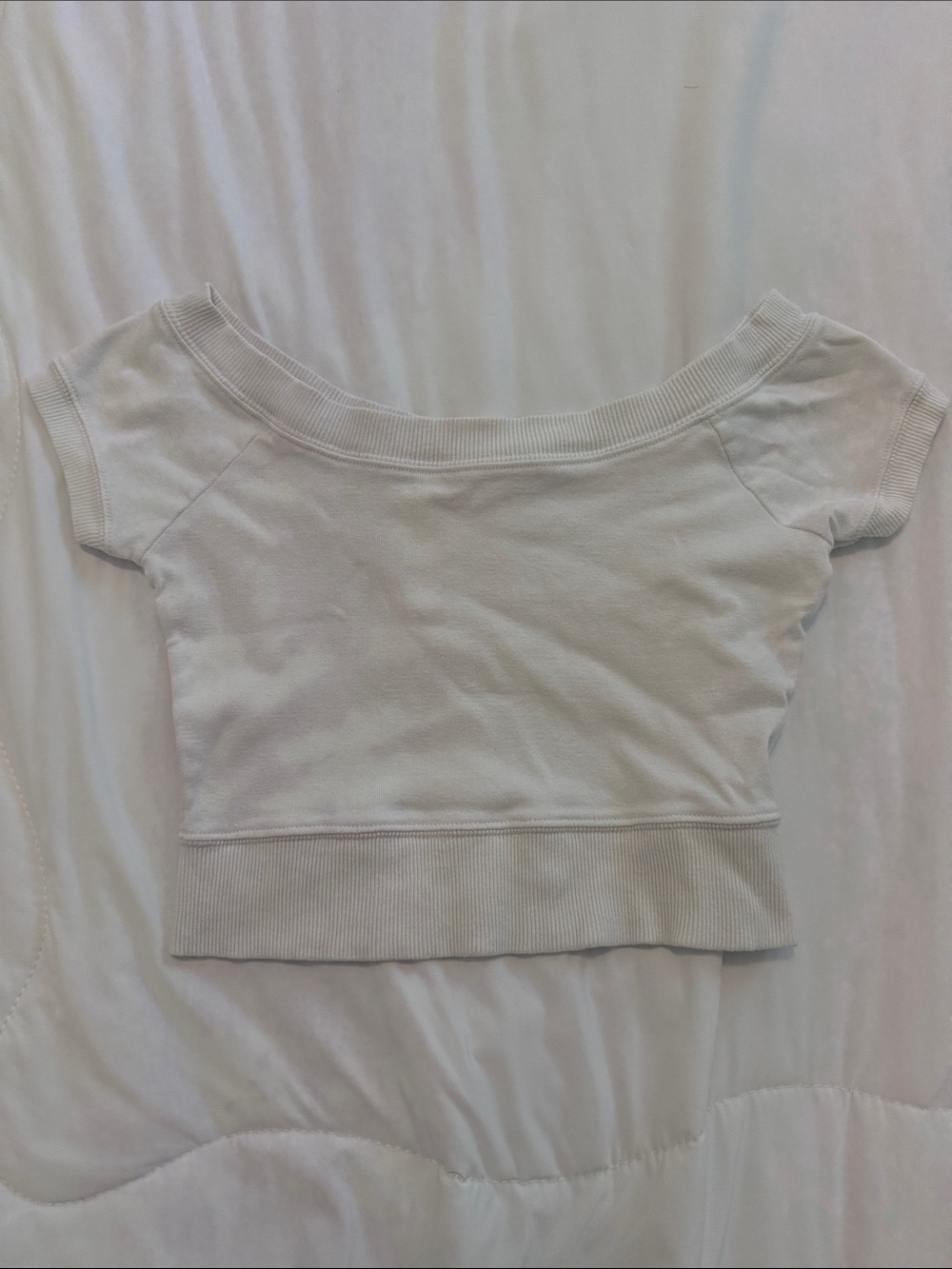 Brandy Melville Off Shoulder Crop Top